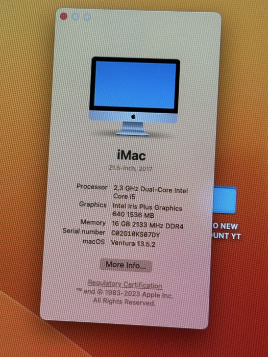 iMac 21.5-inch 2017