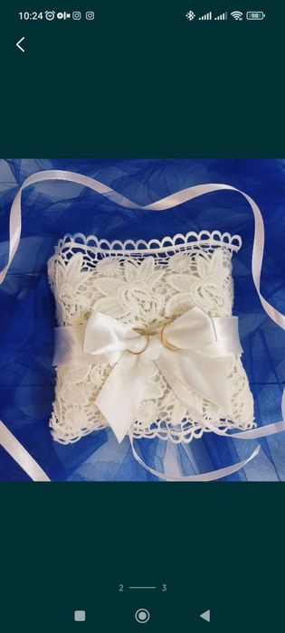 Подушечка для обручальных колец. На заказ!