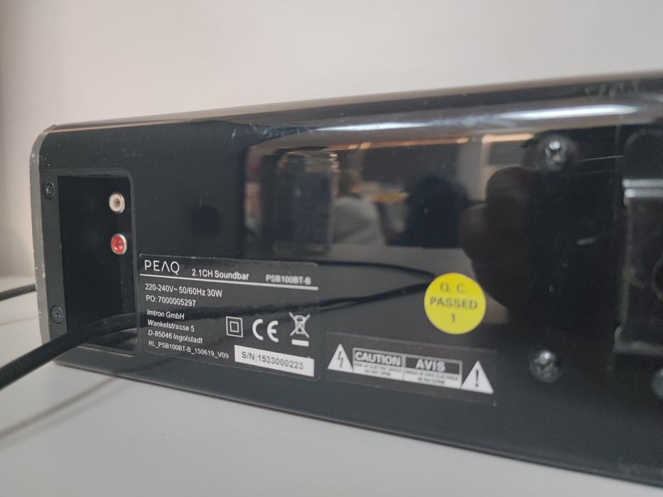 Soundbar Peaq cu bluetooth, NFC, aux