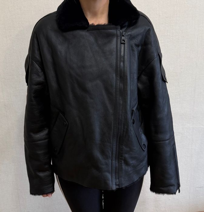 Дубленка пилот короткая