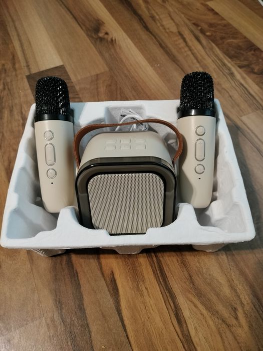 Boxa karaoke cu 2 microfoane