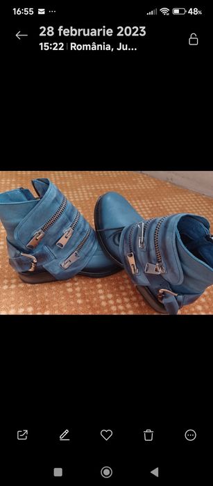 Ghete piele naturala