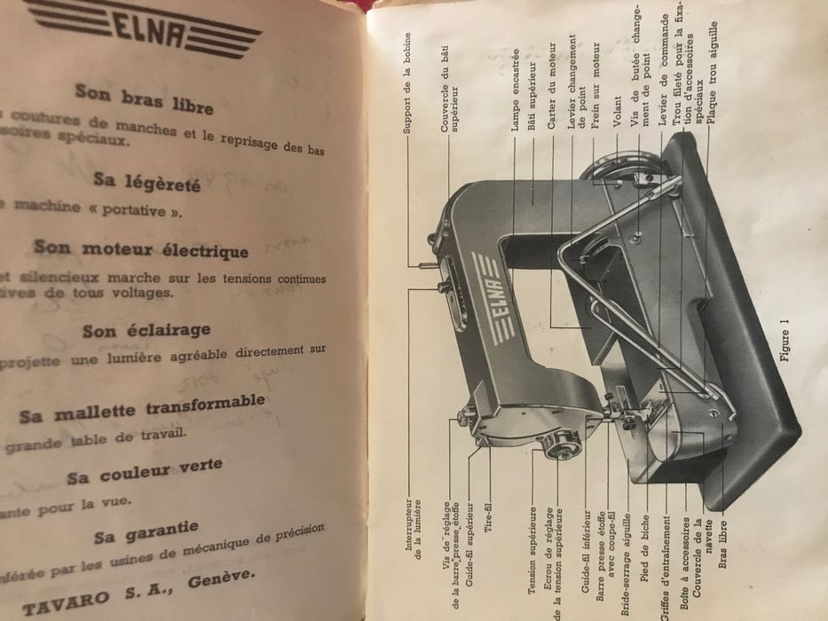 Ретро Швейцарска Шевна машина Elna