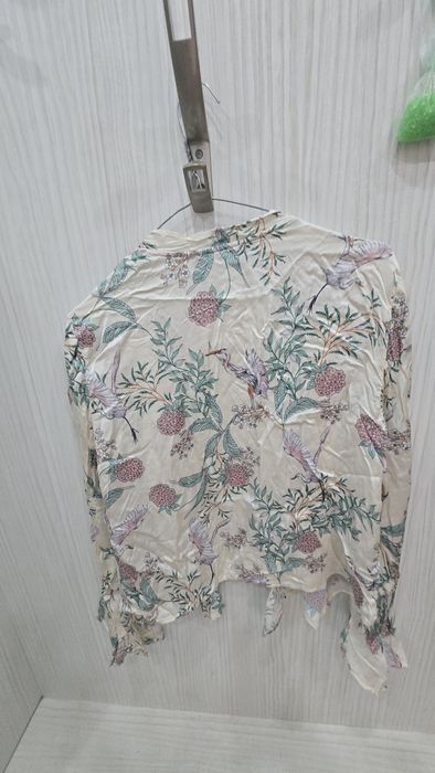 Блуза (тип кимоно)  на Zara Woman с флорални мотиви и чапли