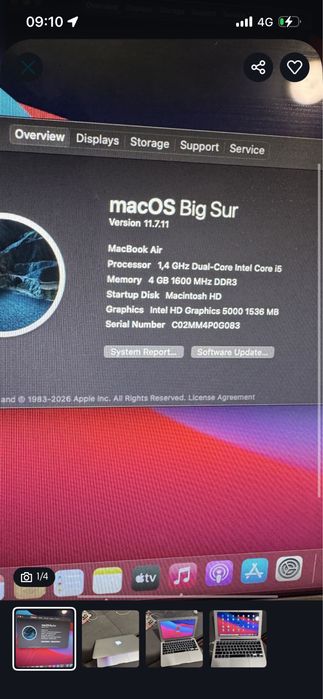 Macbook air 11 2014 i5