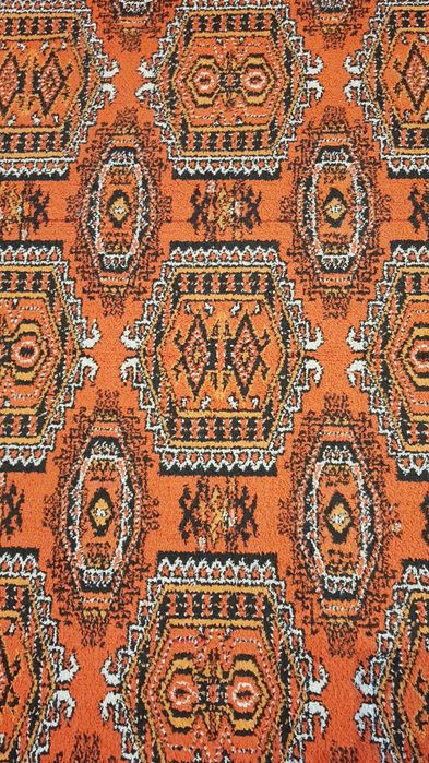 Covor roșu cărămiziu design geometric – 185 x 295 cm