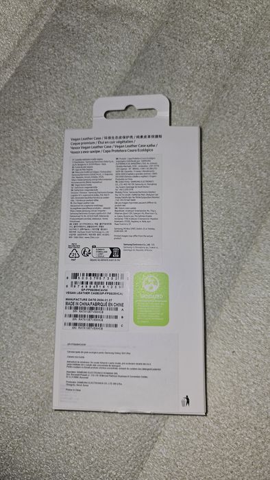 Husa piele vegana originala Samsung Vegan Leather Case Galaxy S24 Ultra  - Mov