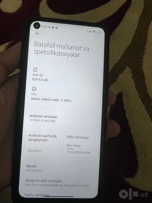 Mi 11 lite.       .