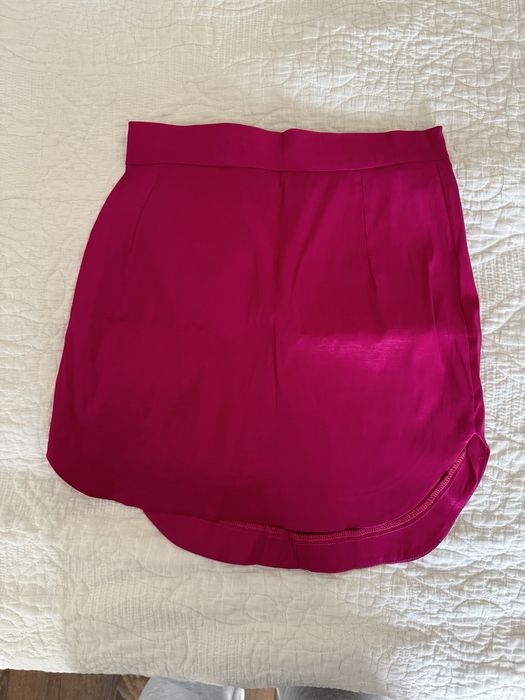 Къса пола Evis в цвят цикламен