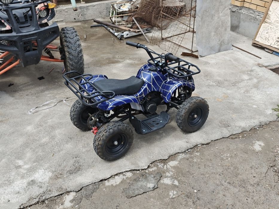 Детский квадроцикл Atv 49cc (синий)