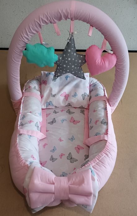 Бебешко гнездо с арка за играчки