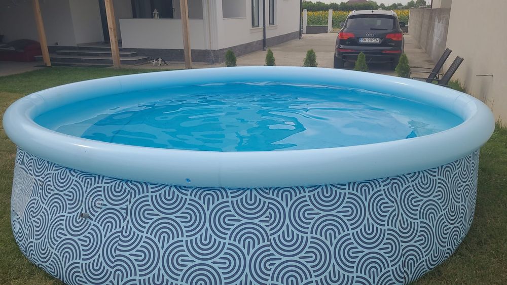 Piscina rotunda noua diametru 5metri cu tot cu scara și pompa de recirculare preț 1000lei