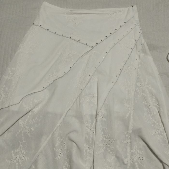 Юбка белая батист