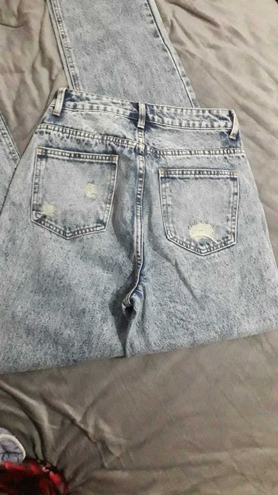 Blugi evazați wide leg mărime xS