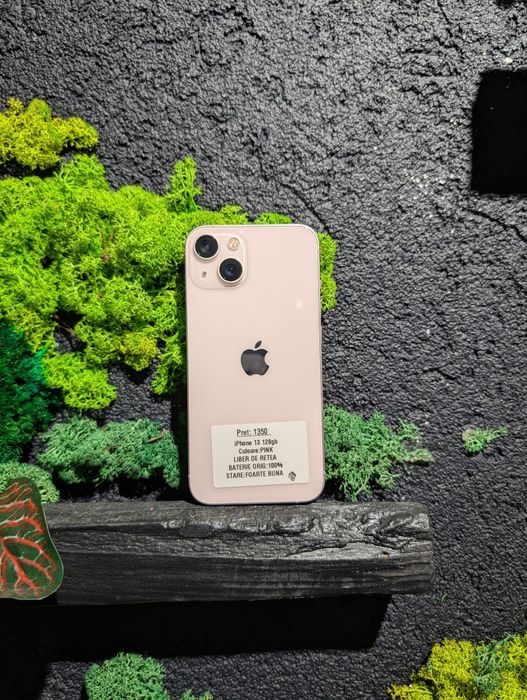 iPhone 13 128gb Pink Neverlocked Baterie 100% Originala/Fact+Garantie