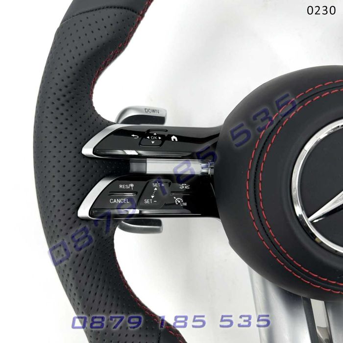 AMG спорт волан Nappa кожа Mercedes A B C CLA CLS E G GLC GLS GLE амг