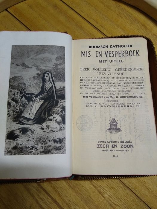 Carte de rugăciuni veche din anul 1946 in limba olandeza 1600 de pagin