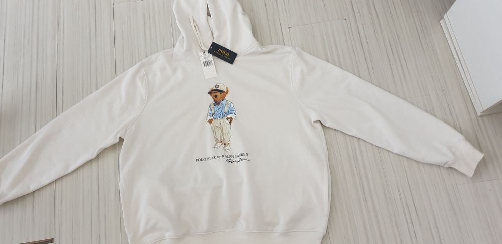 POLO Ralph Lauren Bear Hoodie Mens Size L НОВО! ОРИГИНАЛ! Мъжки Суичър