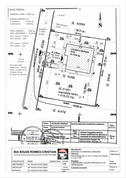 Casă De Vanzare | 156 Mp Utili | Teren 418 Mp | 3 Camere | 2 Băi