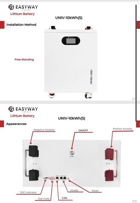 EasyWay 10.24kWh LifePo4 Acumulator cu aerosoli autostingere