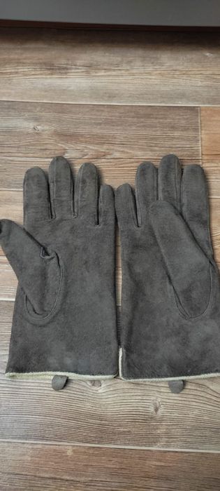 Замшевые натуральные перчатки