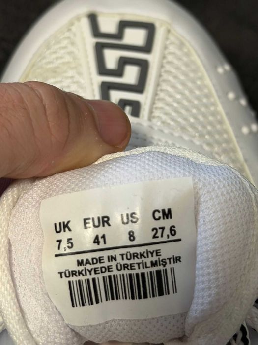 Adidasi Versace CHAIN - White / Black - toate marimile - Verificare