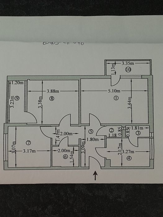 Vand apartament 3 camere,2 balcoane etj 1 vizavi de facult.Brancoveanu