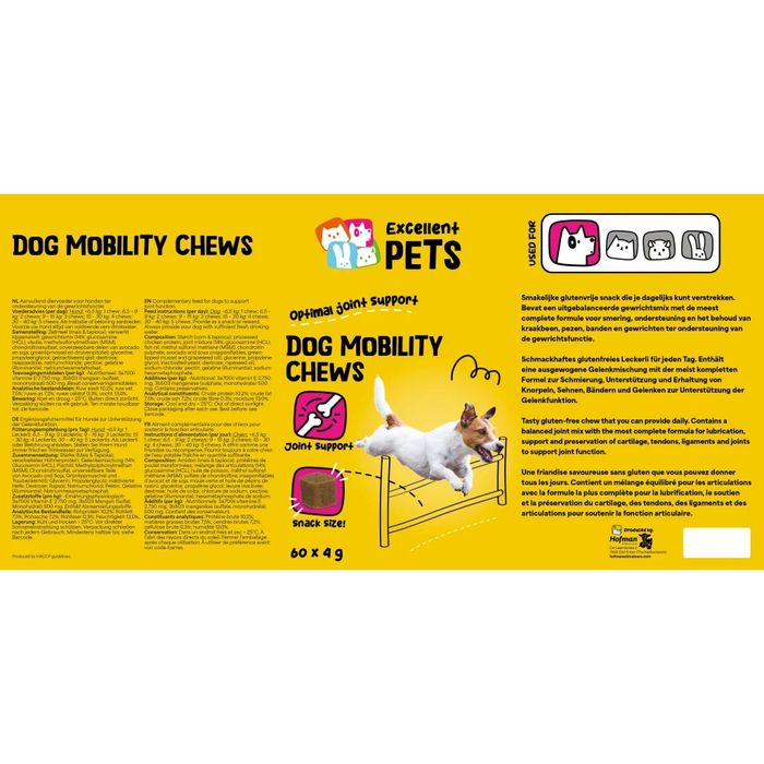 Хранителна добавка за кучета за стави и подвижност Excellent Pets Dog