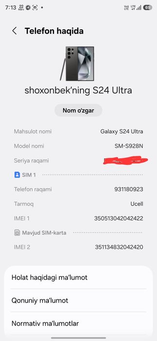 Samsung S24 Ultra