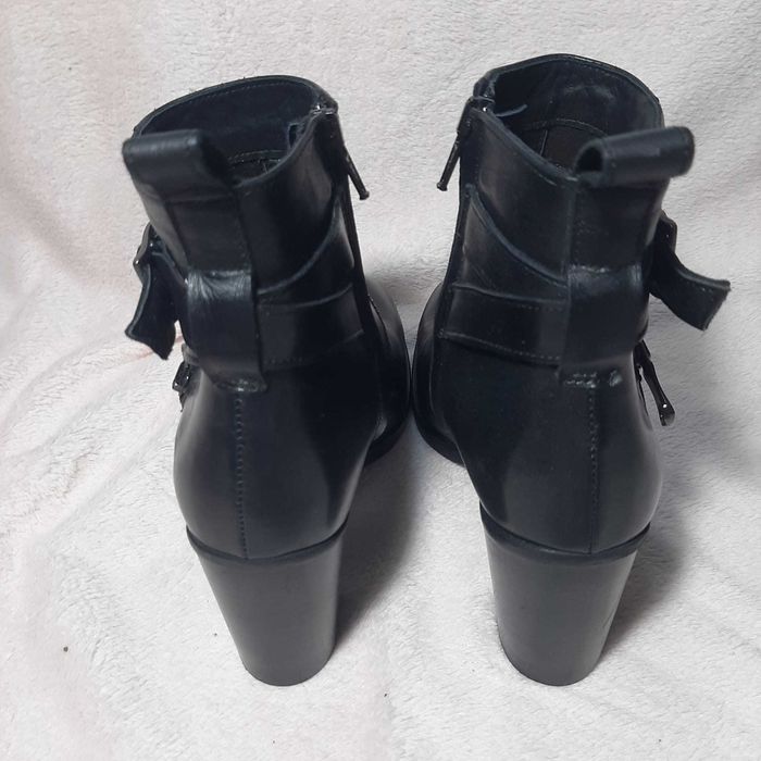 Ghete dama cu toc,piele naturala