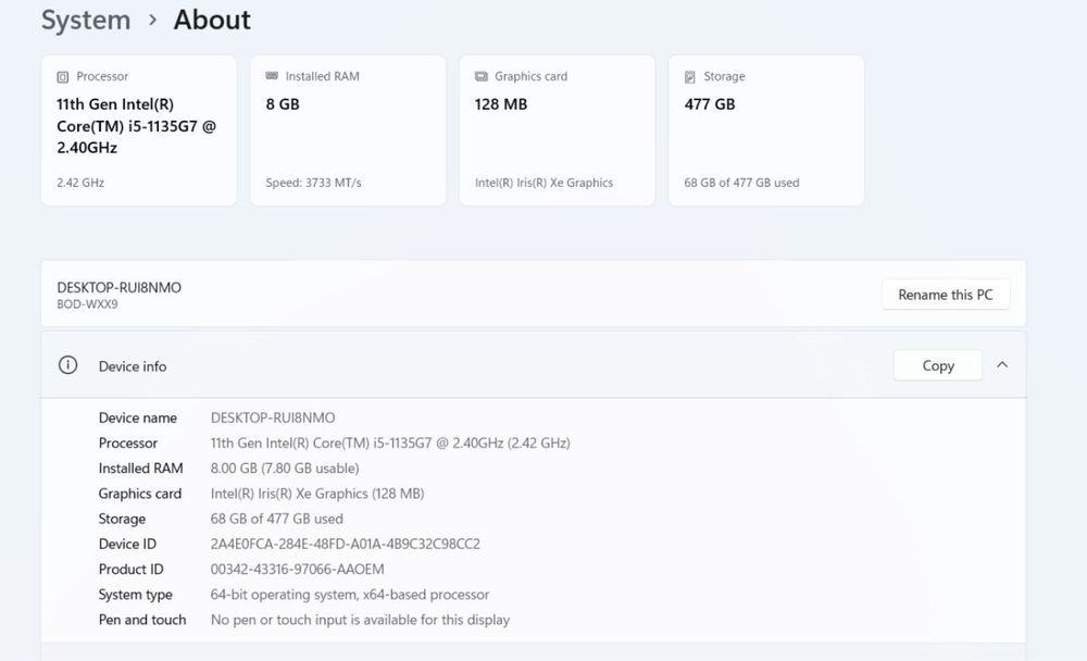 Noutbook HUAWEI Core i 5