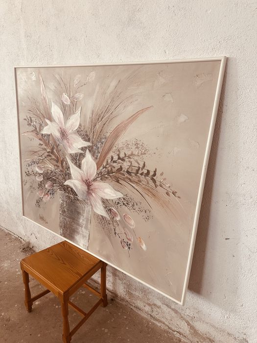 Голяма авторска картина – ръчно рисувана, 145 × 125 см