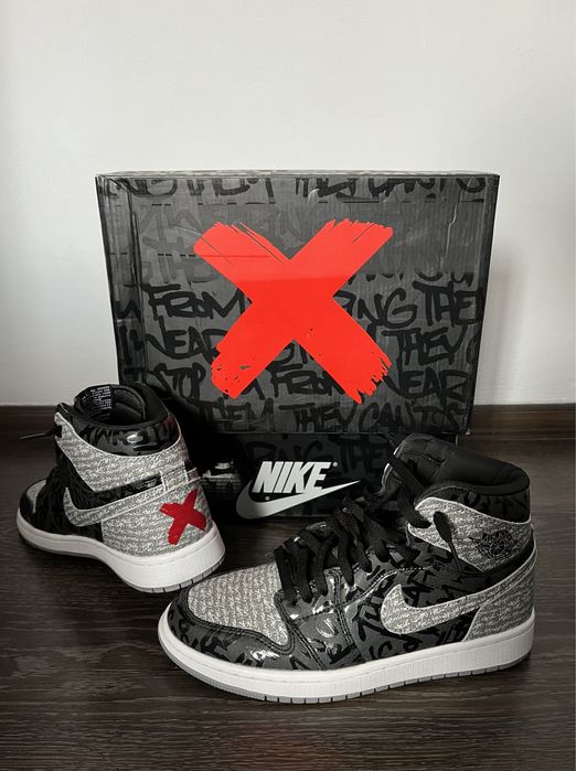 Air jordan 1 high Rebelionaire, PIELE NATURALA!
