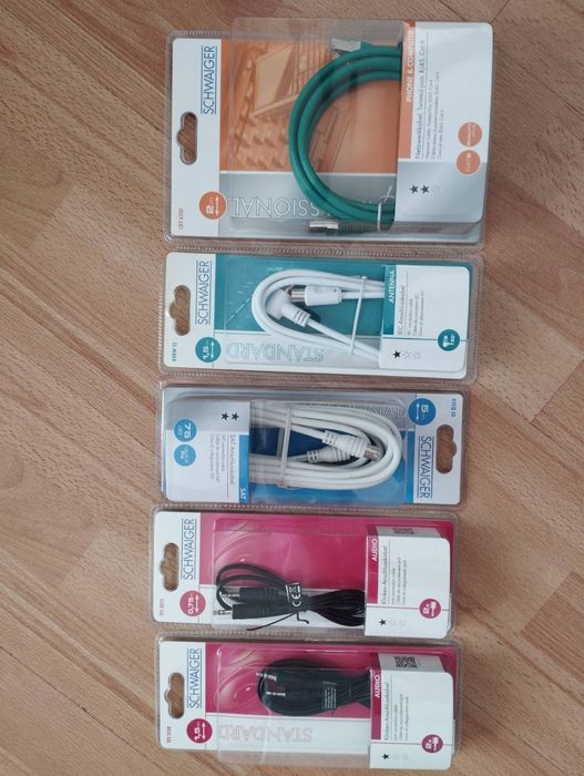 Чисто НовиDap Audio Kabel 1x Stereo-Klinke m 6,3mm -> 2x Cinch m 3m В