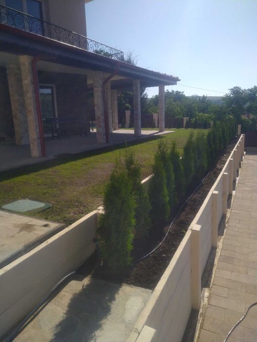 Терасиране на стръмен терен, двор на тераси