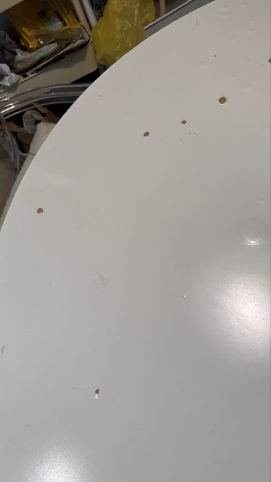 Vand masa alba rotunda ikea