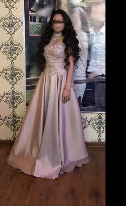 Палтье длинное вечернее