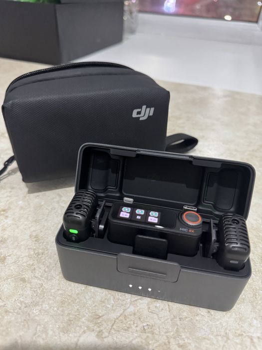 Микрофон DJI Mic 2 (2 TX + 1 RX + Charging Case) черный