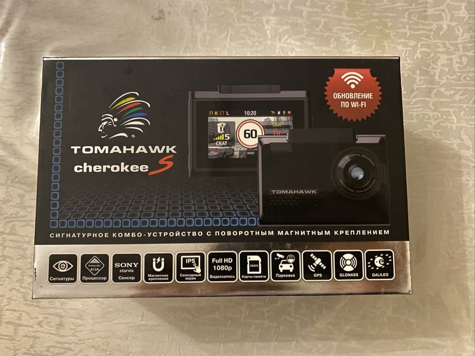 Tomahawk Cherokee S комбо 2в1 антирадар+видеорегистратор.