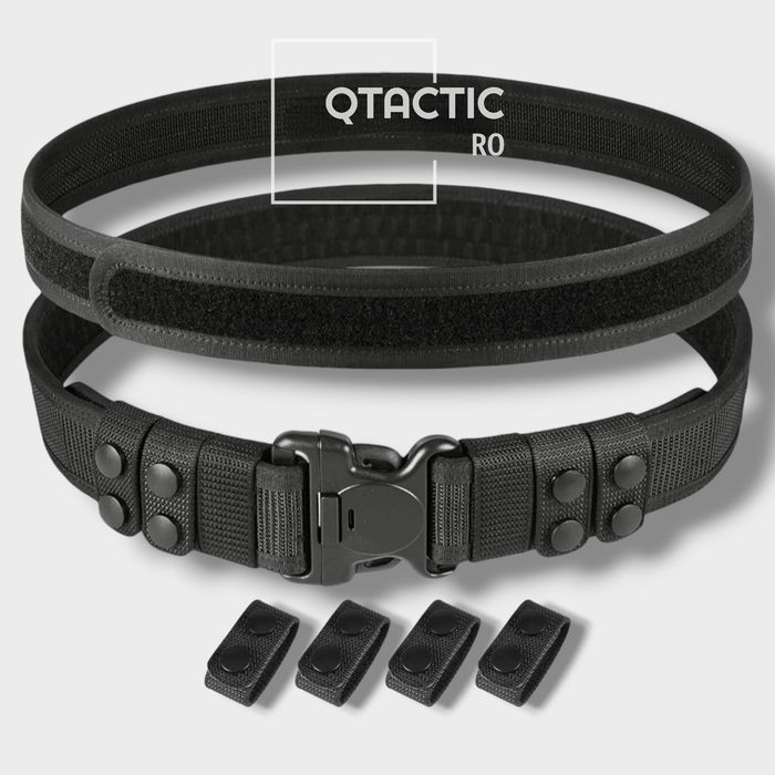 Centură tatică 2 în 1, profesională – Velcro puternic + belt keepers