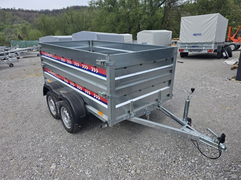 Remorca 2400 x 1250 x 780 mm dublu ax 750 kg
