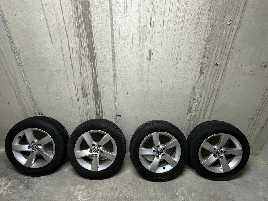 Jante VW 16 inch echipate cu anvelope iarnă Continental 205/55/16
