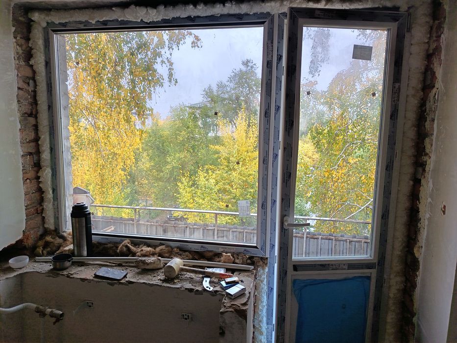 Окна, болконная дверь