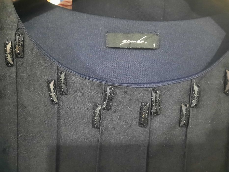 Платье бу тёмносинего цвета