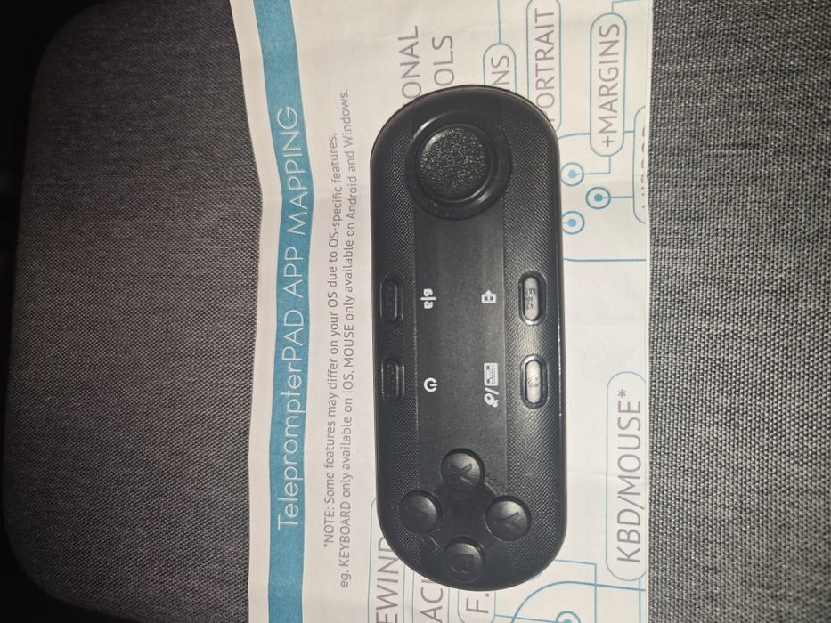 TeleprompterPAD Remote – telecomandă Bluetooth pentru telefon/tabletă