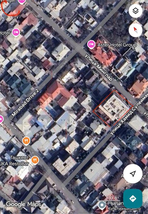 Ц ентр Ташкента, ЕВРО здание на 10 сотках, 4500 м2, МИРАБАД Госпитальн