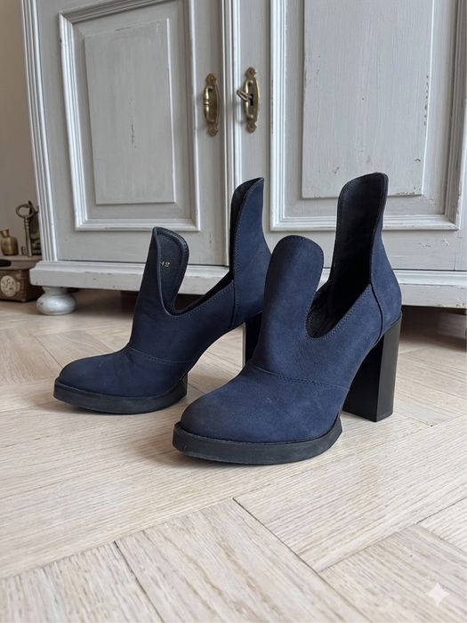 туфли из нубука и кожи