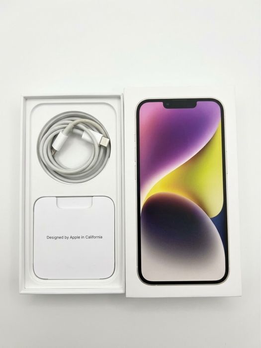 iPhone 14, 128 GB - Starlight (Бял)