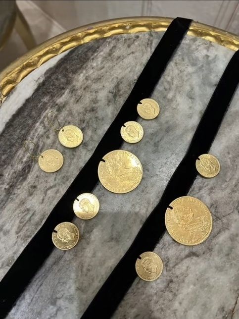 Vand monede placate cu aur de 24k Frank Iosif 4 ducat 1915 1la1