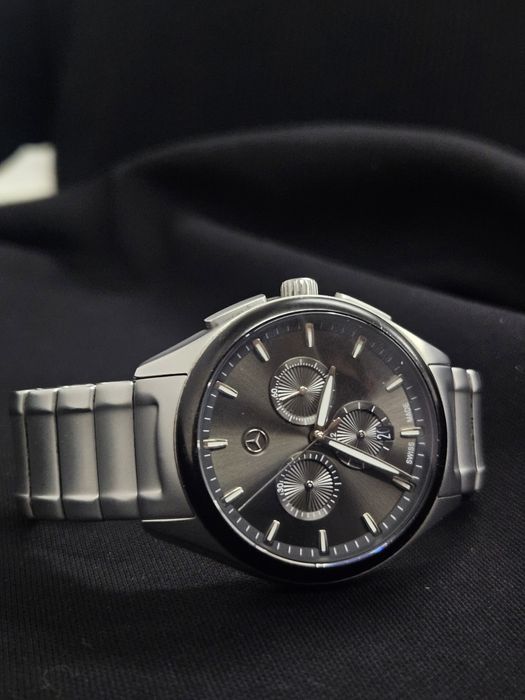 Часы стальной мерседес бенс